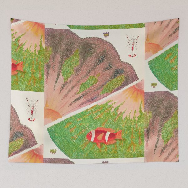 Item preview, Great Barrier Reef Anemones and Anemonefish Vintage Illustration designed and sold by VintageArchive.