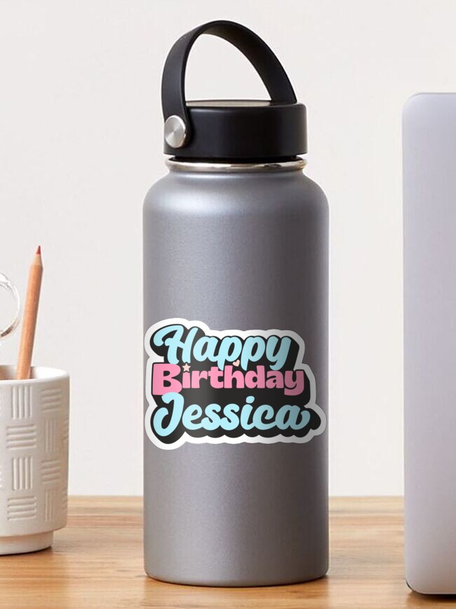 Teal Glitter Birthday Candy Stickers — Jessica Weible Studios