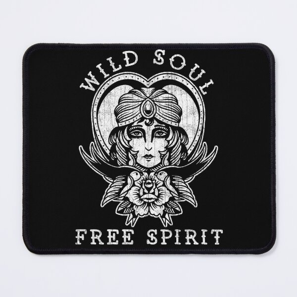 Item preview, Wild Soul, Free Spirit, Old School Romany, Gypsy Girl, Songbirds Tattoo Design designed and sold by Proverbial Wisdom Design.