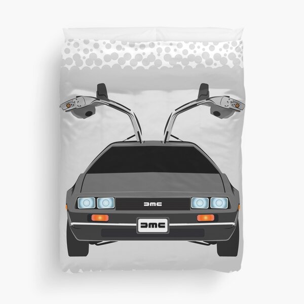 Back To The Future Delorean Duvet Cover