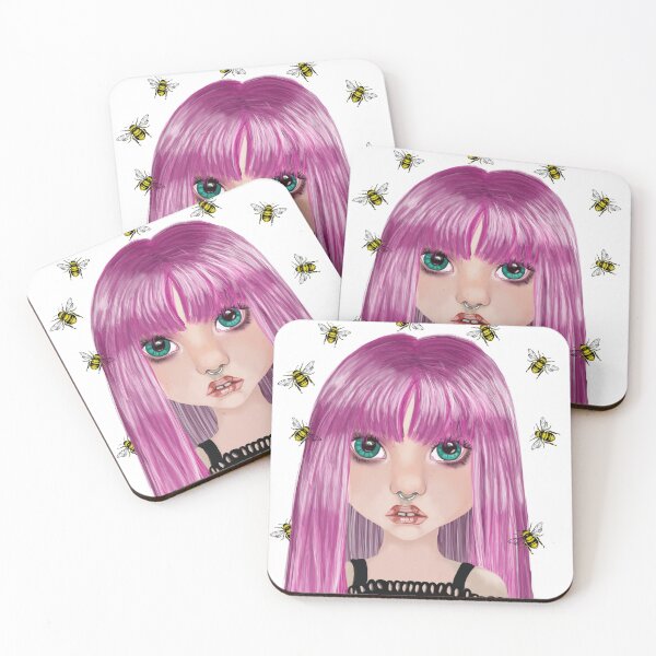 Item preview, Pink bees designed and sold by Accabella .