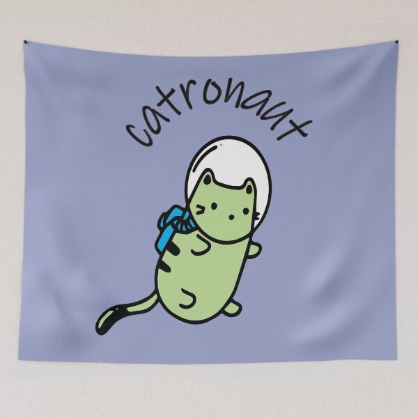 Item preview, catronaut astrocat funny space cat designed and sold by XXgooddeedXX.