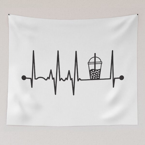 Item preview, Bubble Tea Heartbeat designed and sold by teesaurus.