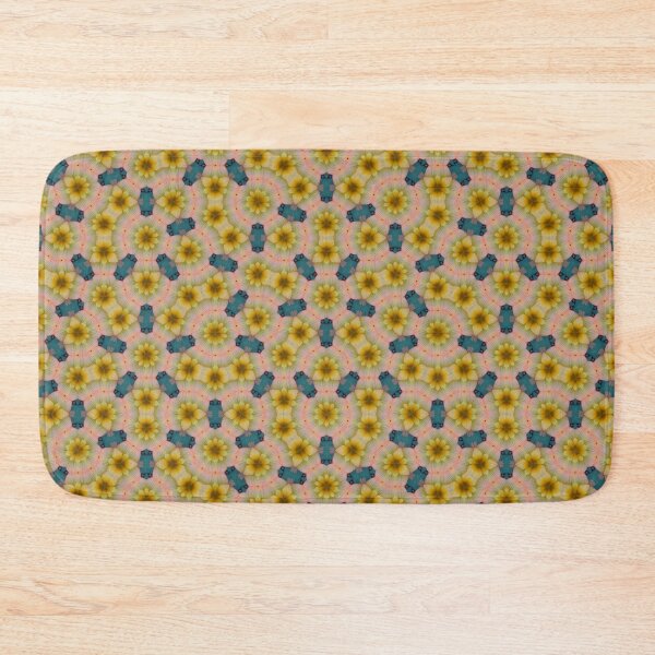 Item preview, Peach Blue and Yellow Retro Shabby Chic Penrose Pattern | Romulea Pilosa 1.10  designed and sold by FRLF.