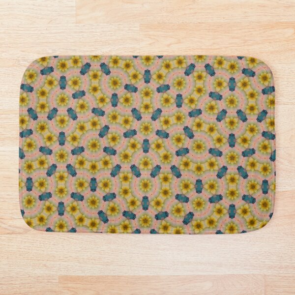 Item preview, Peach Blue and Yellow Retro Shabby Chic Penrose Pattern | Romulea Pilosa 1.10  designed and sold by FRLF.