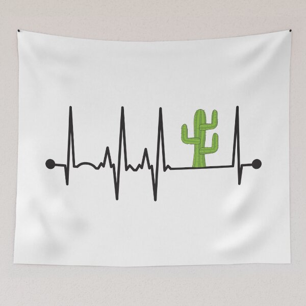 Item preview, Cactus Heartbeat designed and sold by teesaurus.