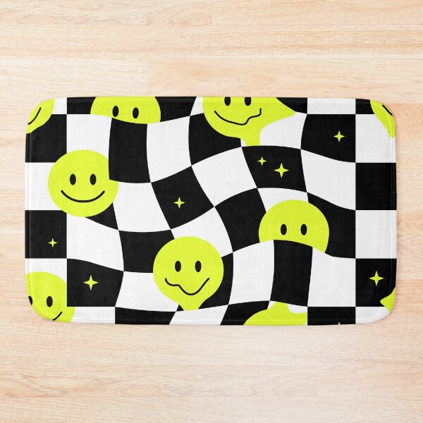 Item preview, Checkered smiley designed and sold by Disturbing Wonderland.