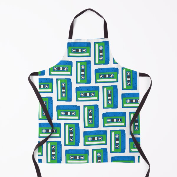Item preview, Cassette Tape Pattern - Blue & Green designed and sold by tapeisdamessage.