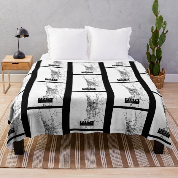 Item preview, Perth, WA - Vintage Map - Black and White designed and sold by MelbyMakes.