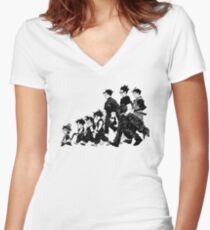 Gohan through the Ages Women's Fitted V-Neck T-Shirt