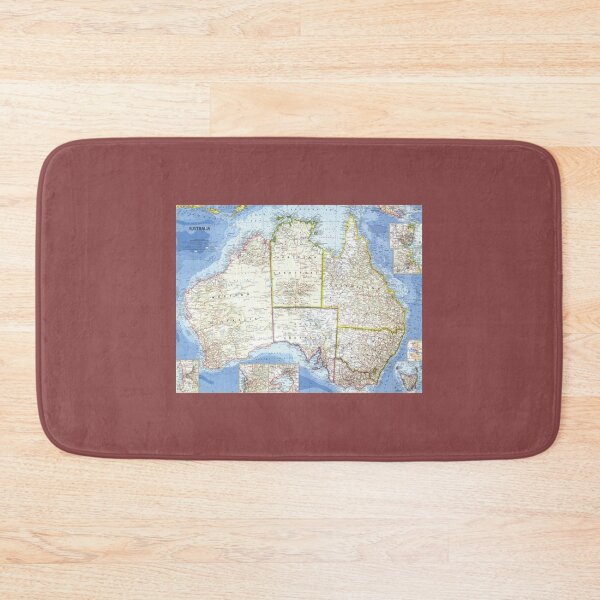 Item preview, Vintage Australia Map 1963  Australia Map  Map Of Australia  Vintage Map Of Australia designed and sold by MelbyMakes.