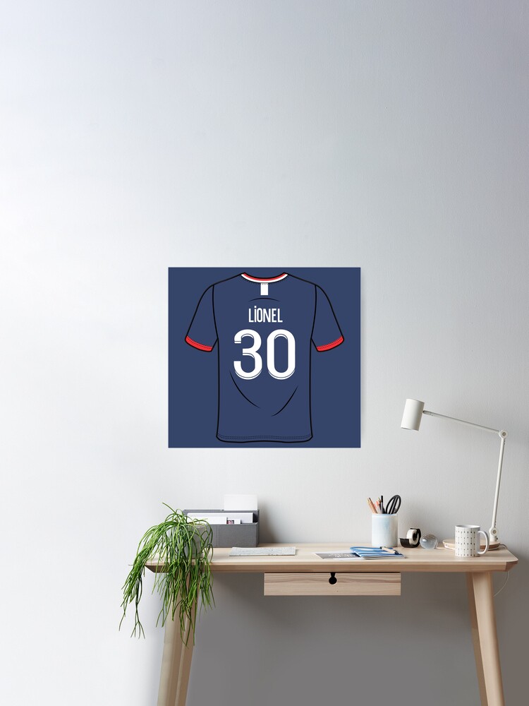 Lionel Jersey The Goat 30 PSG Poster for Sale by Lara Samuel