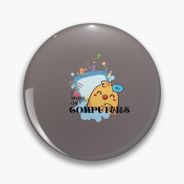 Item preview, I work on computers anime funny  designed and sold by Cheeky Popp.