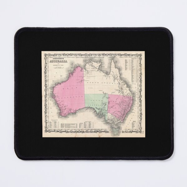 Item preview, Vintage Map of Australia (1862)   designed and sold by MelbyMakes.