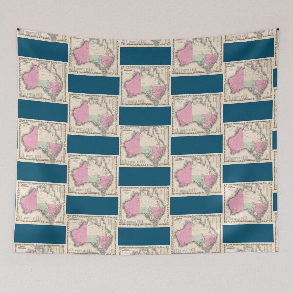Item preview, Vintage Map of Australia (1862)   designed and sold by MelbyMakes.