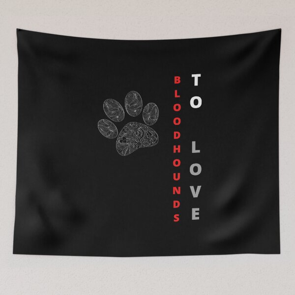 Item preview, Funny Bloodhound text minimalistic design designed and sold by MayaAndNora.