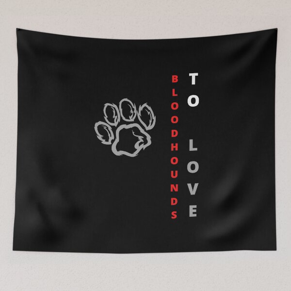 Item preview, Funny Bloodhound text minimalistic design designed and sold by MayaAndNora.