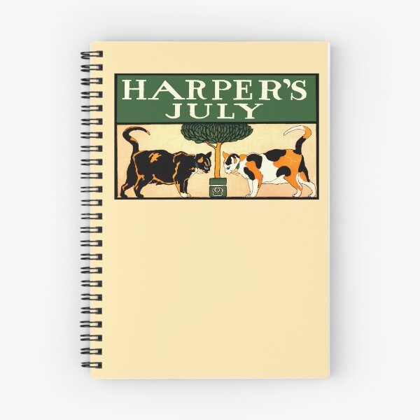 Item preview, Two calico cats, Edward Penfield, Harper's July 1898 designed and sold by aapshop.