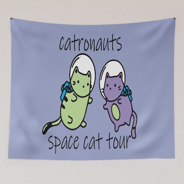 Item preview, catronauts space cat tour funny space cats designed and sold by XXgooddeedXX.