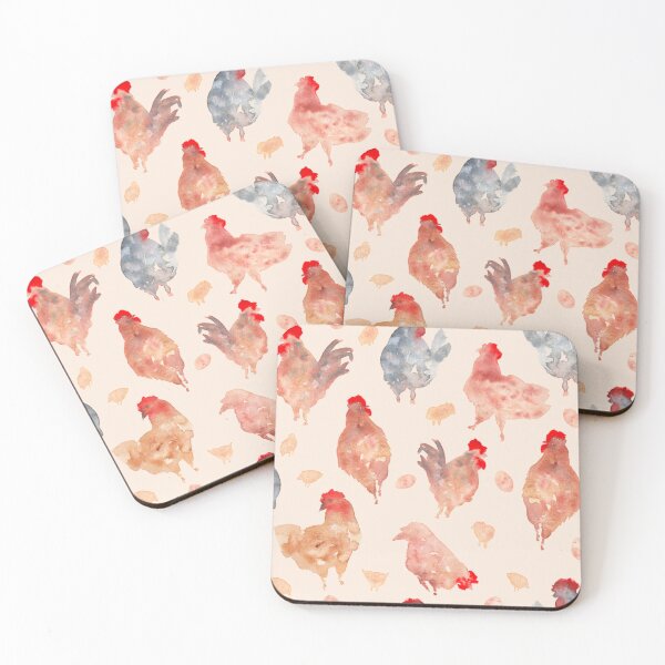 Item preview, Watercolour Chickens designed and sold by RosalieReeves.