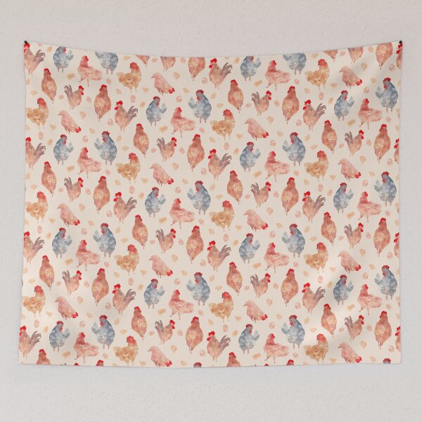 Item preview, Watercolour Chickens designed and sold by RosalieReeves.
