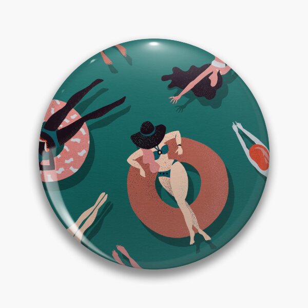 Item preview, Swimming Ladies – Teal designed and sold by Cat Coquillette.
