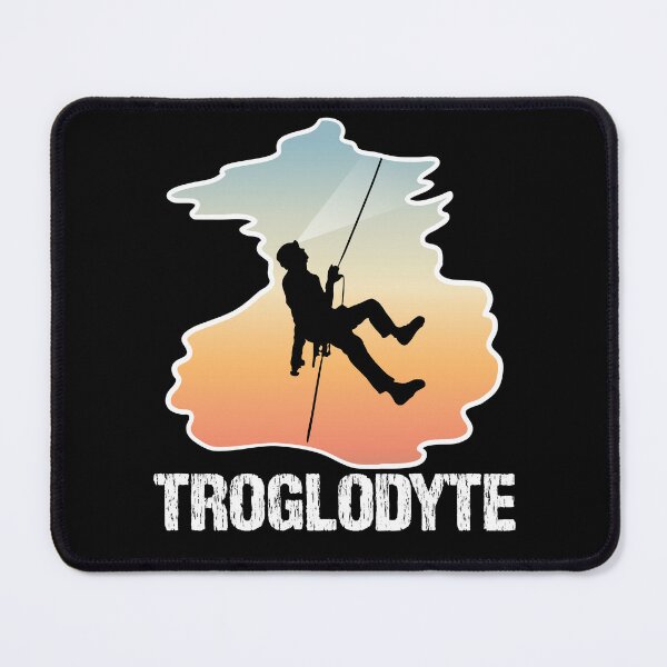 Item preview, Troglodyte - Cave Dweller - Funny Caver Spelunking Speleology designed and sold by TheInkElephant.