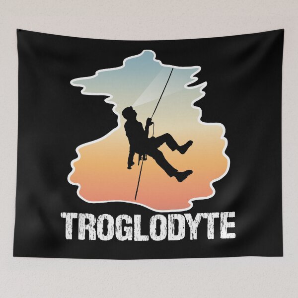 Item preview, Troglodyte - Cave Dweller - Funny Caver Spelunking Speleology designed and sold by TheInkElephant.
