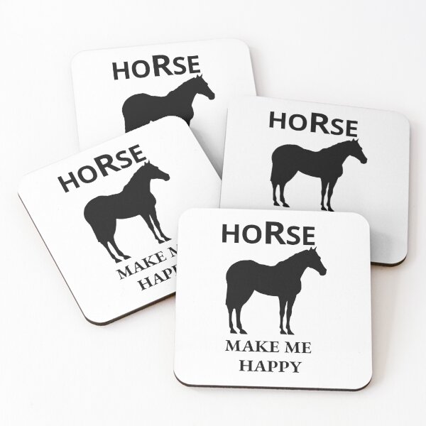 Item preview, horse make me happy t-shirt for horse rider designed and sold by KARTICK DUTTA.