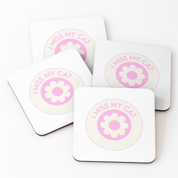 Item preview, I Miss My Cat in Pink and Cream designed and sold by Pink Ribbon.