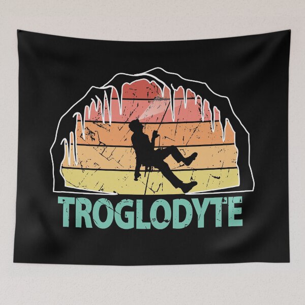 Item preview, Troglodyte - Cave Dweller - Funny Caver Spelunking Speleology designed and sold by TheInkElephant.