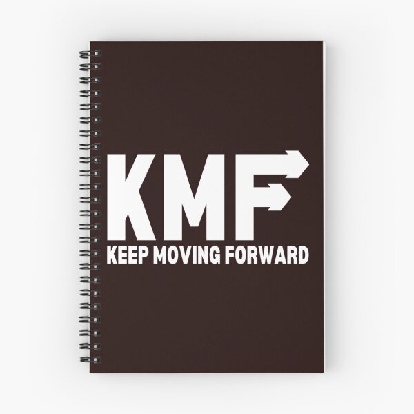 Item preview, KMF - Keep Moving Forward - motivational advice and quote - black and white designed and sold by DarionSmitham.