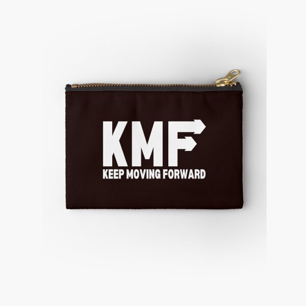 Item preview, KMF - Keep Moving Forward - motivational advice and quote - black and white designed and sold by DarionSmitham.