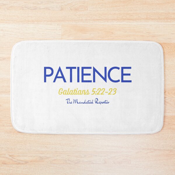 Item preview, The Fruit of The Spirit Patience - White and Blue designed and sold by TheReporter1.