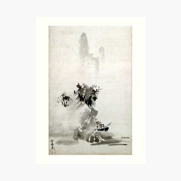 Sesshu Toyo Haboku-Sansui Landschaft Kunstdruck