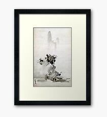 Sesshu Toyo Haboku-Sansui Landscape Framed Print