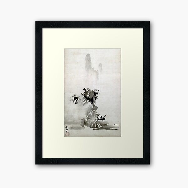 Sesshu Toyo Haboku-Sansui Landscape Framed Art Print