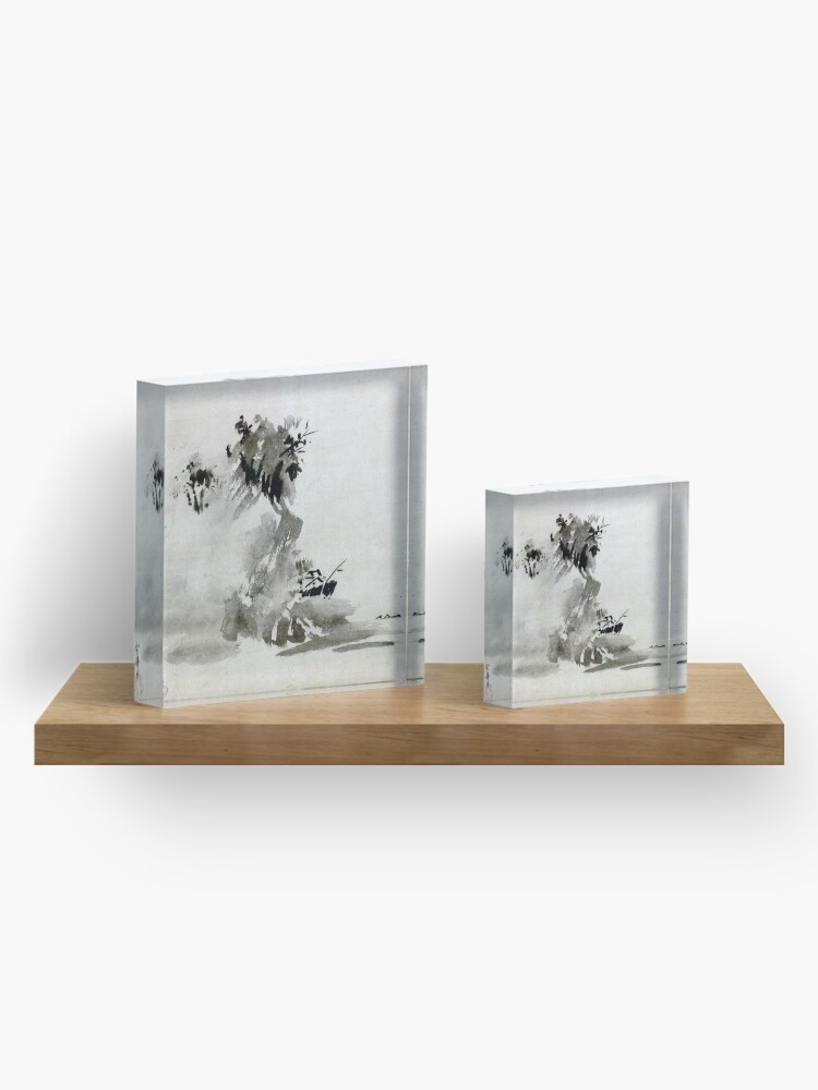 Alternate view of Sesshu Toyo Haboku-Sansui Landscape Acrylic Block
