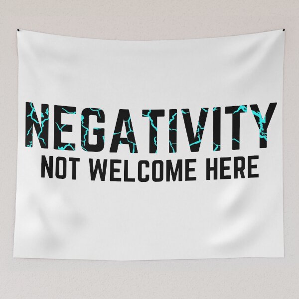 Item preview, Negativity Not Welcome Here! distressed 2 designed and sold by KingsManKind.