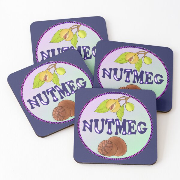 Item preview, Nutmeg kitchen label sticker designed and sold by Pattern Petals.