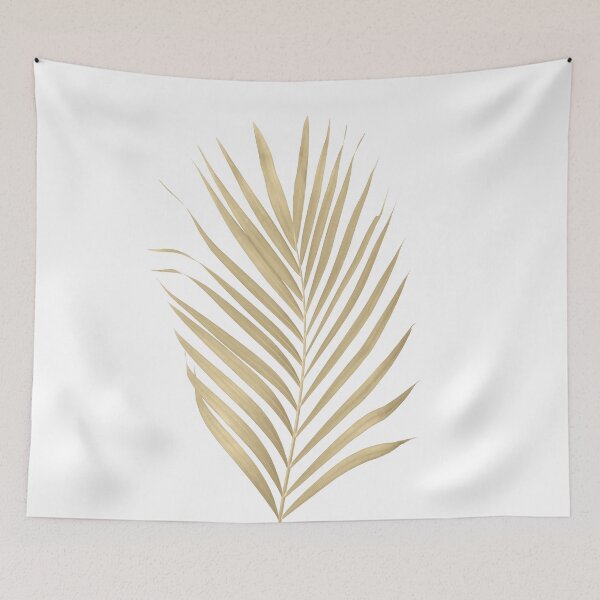 Item preview, Gold Palm Leaf Silhouette Tropical Boho  designed and sold by Tropical Arts.