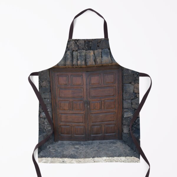 Item preview, Old doors in a lava brick building designed and sold by Hilbert72.