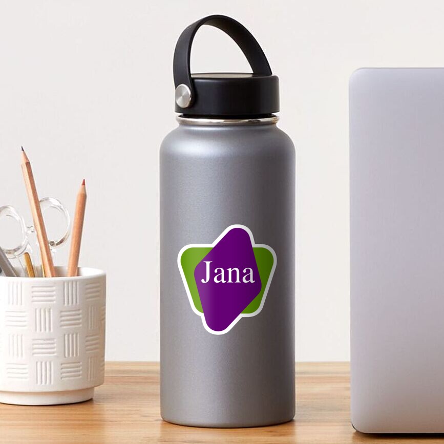 jana-name-sticker-for-sale-by-joemo100-redbubble