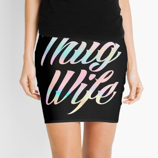 Thug Wife Life Mini Skirt