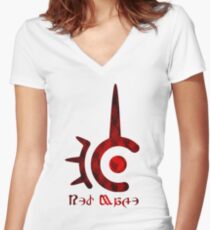 FFXIV Red Mage! Women's Fitted V-Neck T-Shirt