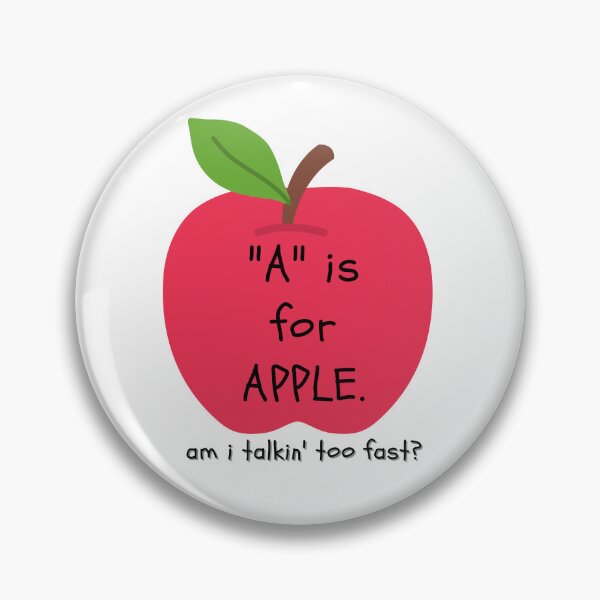 Item preview, A is for Apple designed and sold by LanrivArtStudio.