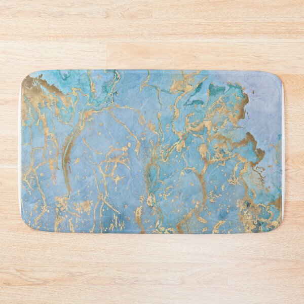 Item preview, Marble Texture Seamless Turquoise Blue Gold, Turquoise Blue Gold Crystal Marble, Amazing Blue And Teal Faux Malachite Marble, Aqua Blue Gold Acrylique Marble Texture Seamless designed and sold by Paintcorner.