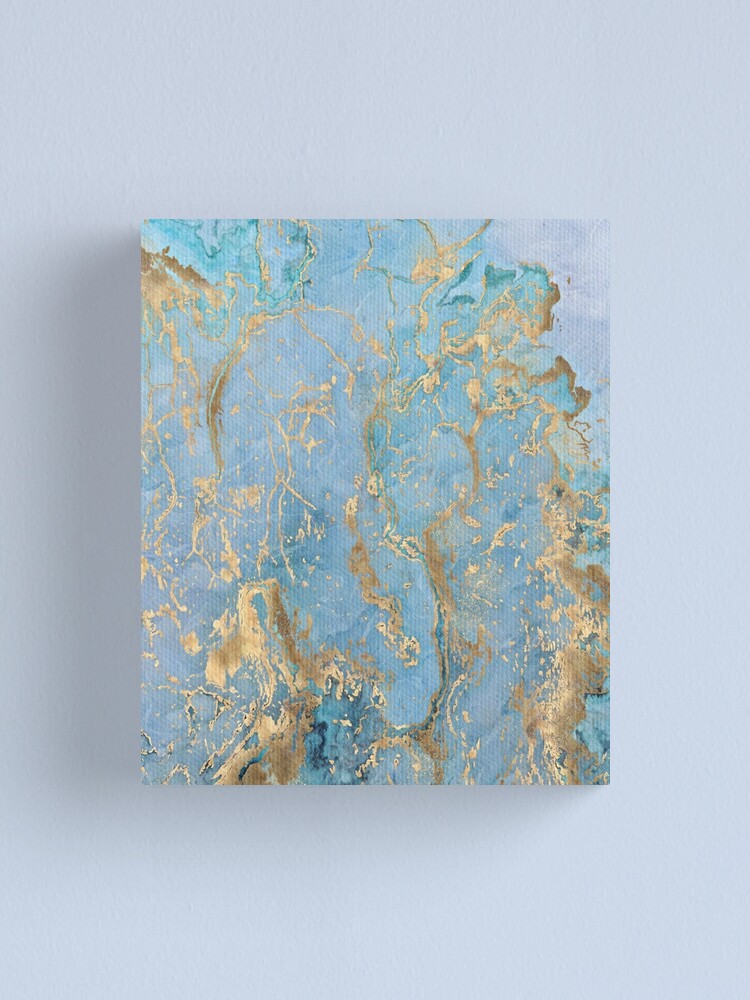 "Marble Texture Seamless Turquoise Blue Gold, Turquoise Blue Gold