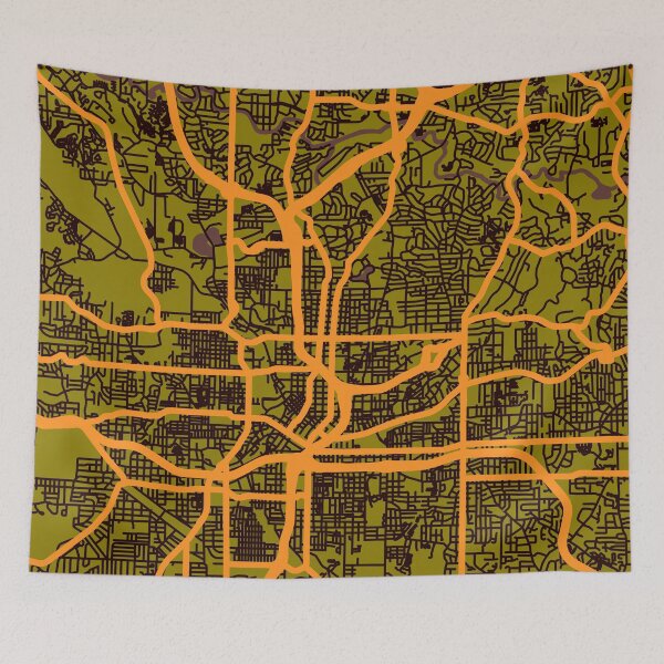 Item preview, Atlanta Street Map art designed and sold by DimDom.