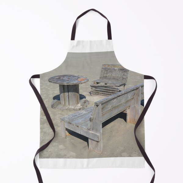 Item preview, Wooden furniture on the beach designed and sold by Hilbert72.